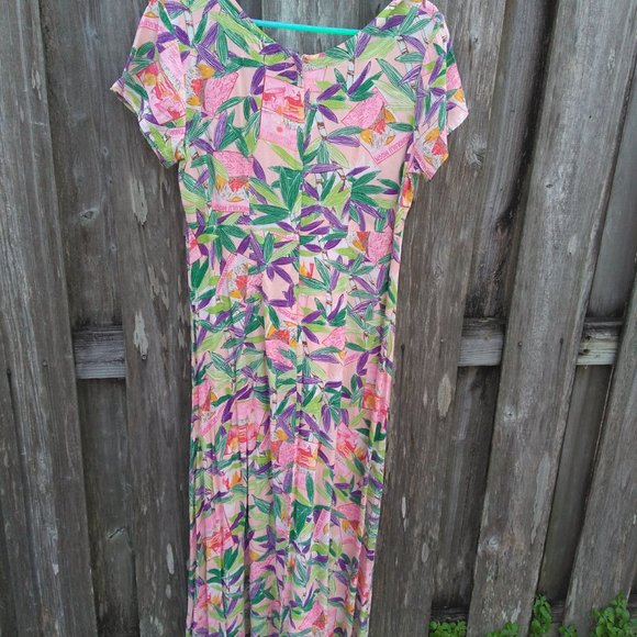Jams World Dresses Jams World Hawaii Fun Flirty Tropical Maxi Dress